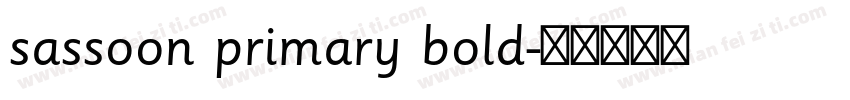 sassoon primary bold字体转换